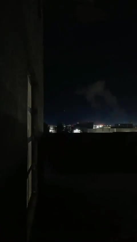 The moment of the USAF airstrikes on Al-Qaim, western Iraq