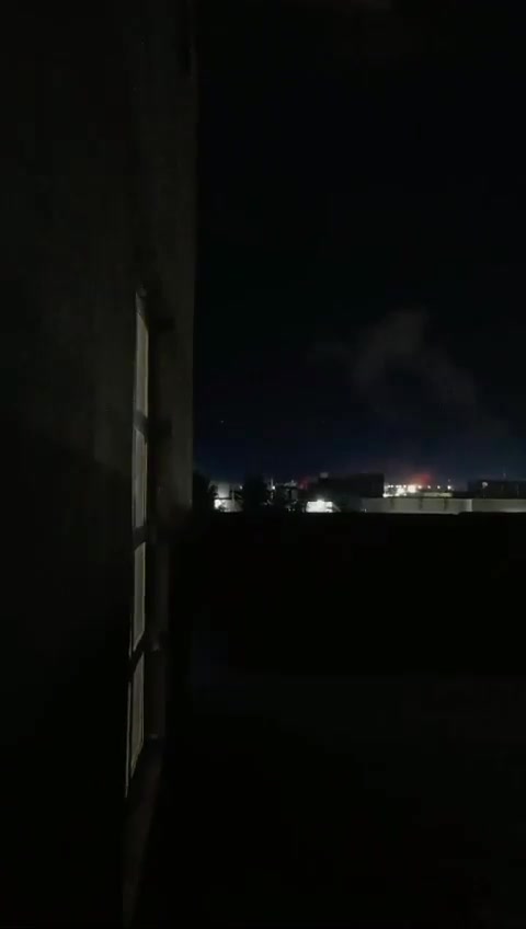 The moment of the USAF airstrikes on Al-Qaim, western Iraq