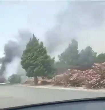A car was targeted near a Syrian army checkpoint on the border with Lebanon