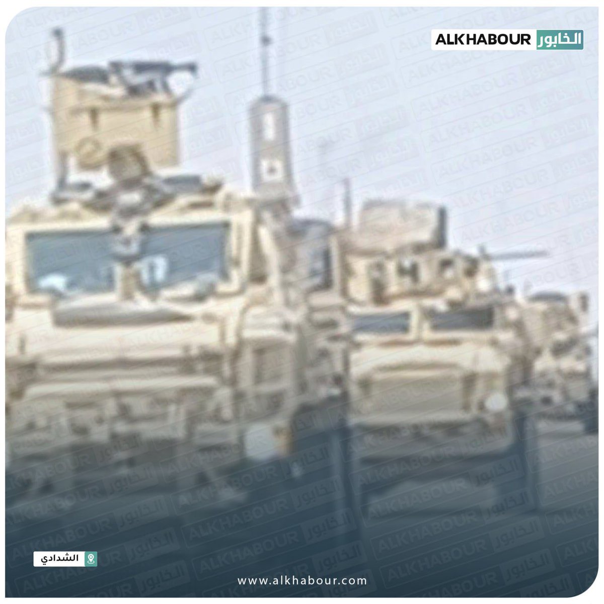 Pictures show a convoy of international coalition forces heading from the city of Al-Shaddadi to Deir ez-Zor following the attack launched by tribal forces on YPG militia positions in the eastern countryside of Deir ez-Zor.