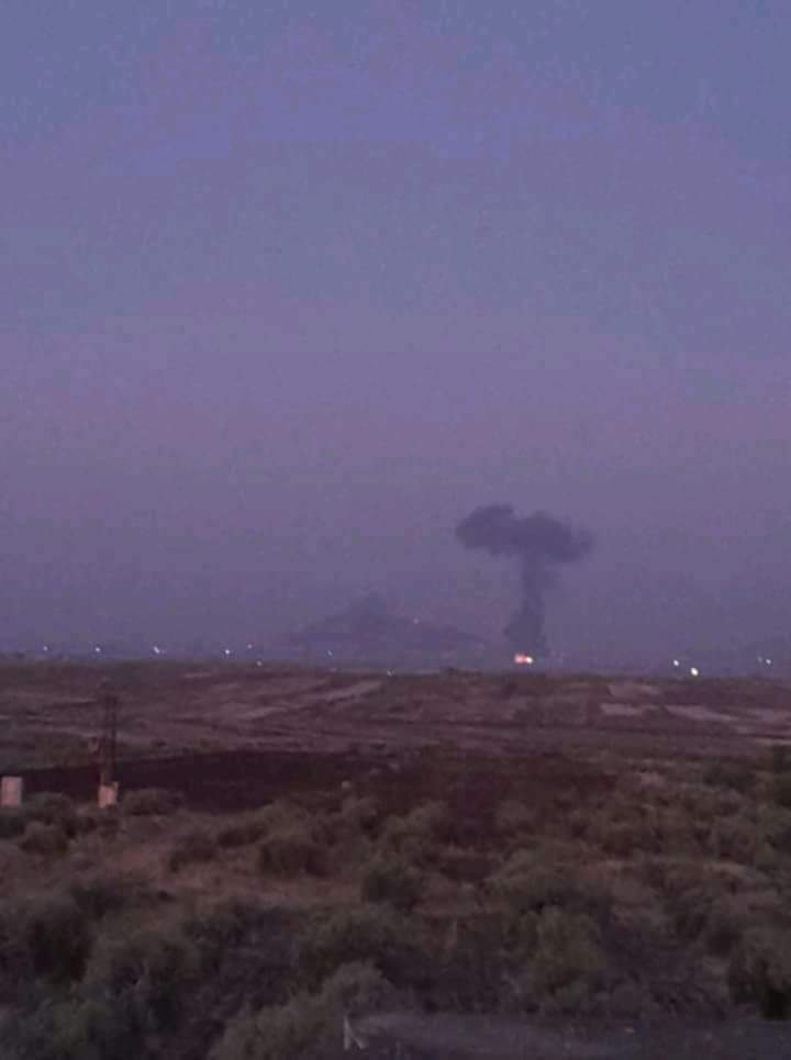 Syrian media report air defenses engaging an Israeli strike in the Hama area.  Footage circulating on social media shows smoke rising from a targeted site