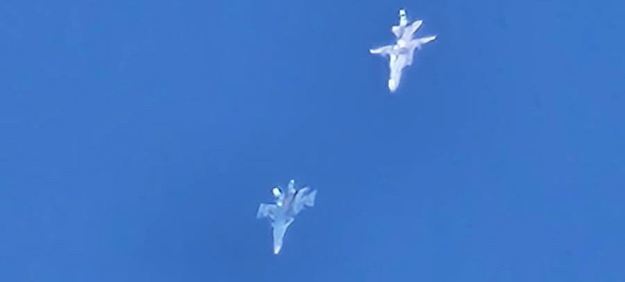 A Russian warplane squadron took off from the Hmeimim airport, 5 warplanes, in the airspace of rebels-controlled area