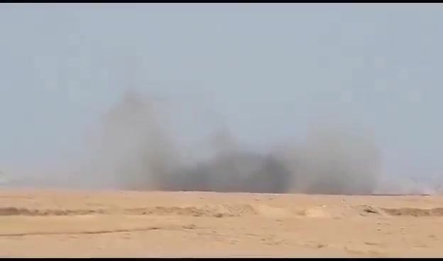 A video showing ongoing airstrikes and artillery shelling by the Turkish army on the outskirts of the town of Ain Issa in northern Raqqa countryside