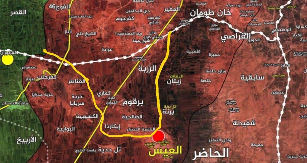 Os rebeldes capturaram ICARDA, Kamari, Kamari Forest, Al-Salihiyah. Vasculhando e coletando despojos em andamento nessas áreas