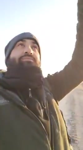 Rebels after taking control of the town of Soran in the Hama countryside and seizing 4 tanks