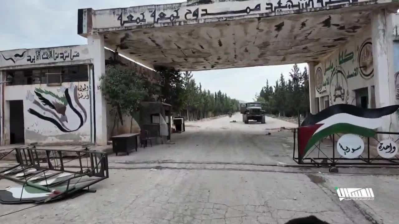 Syrian Rebels inside Brigade 87 just otise Hama City