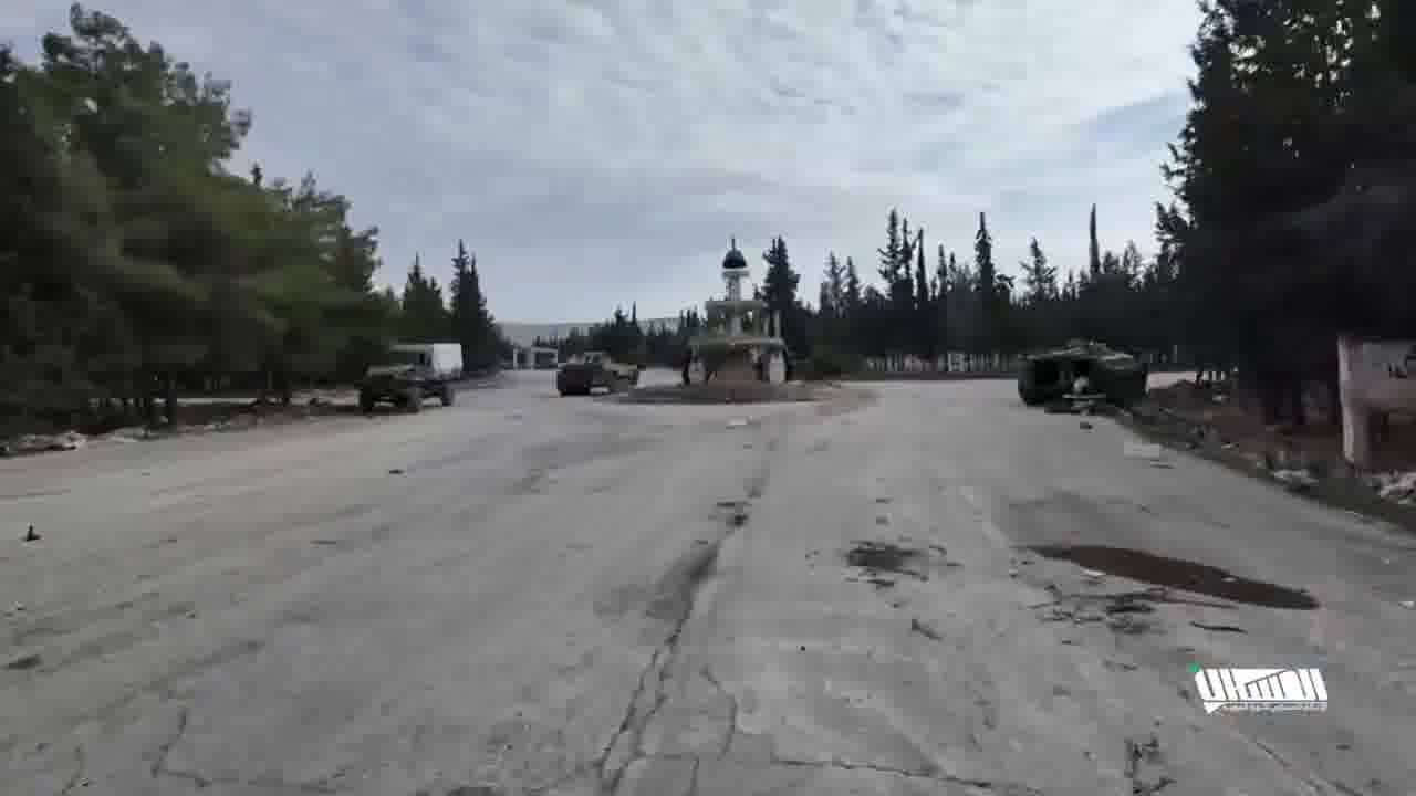 Syrian Rebels inside Brigade 87 just otise Hama City