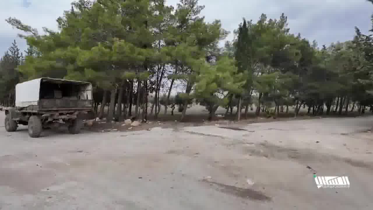 Syrian Rebels inside Brigade 87 just otise Hama City