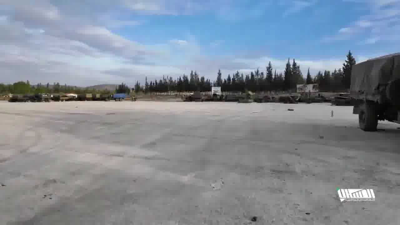 Syrian Rebels inside Brigade 87 just otise Hama City