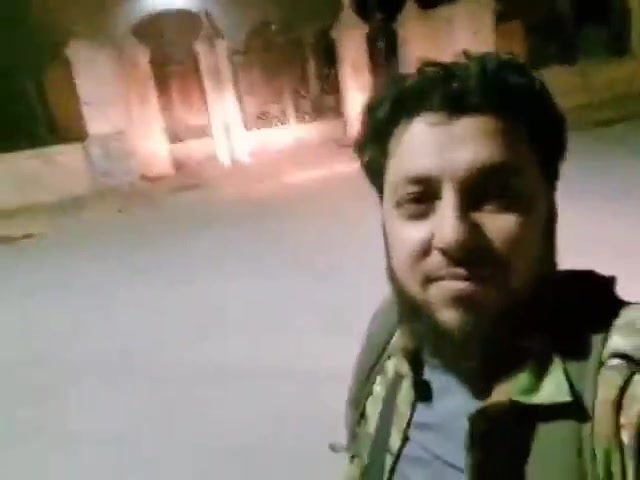 Rebels inside the city of Mahardah in the Hama countryside