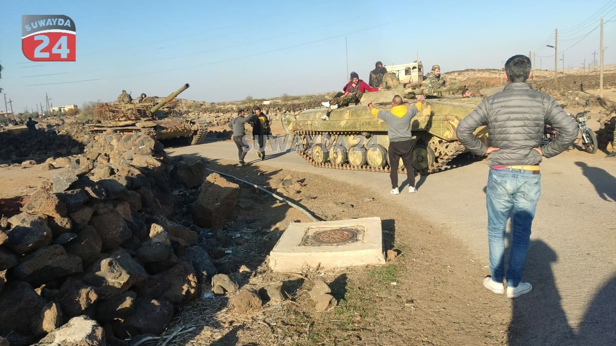 South Syria: Assad's forces handed over Thaalah Airbase (West Suwayda) to the local Druze factions. South Syria: last night Assad lost 2 provincial capitals