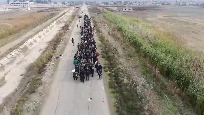 Assad militia fighters in Jourin surrendered