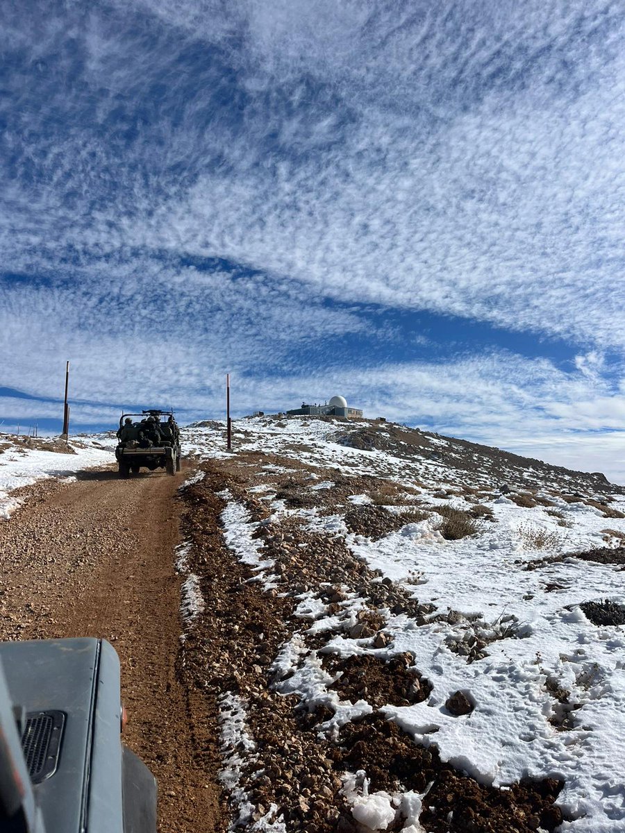 Israeli army at the top of the Syrian Hermon