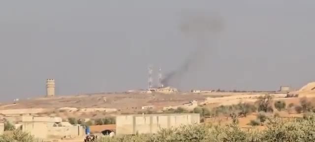 Kobane “Mishtenur hill” - the Turkish airforce is carrying out airstrikes on Kobane