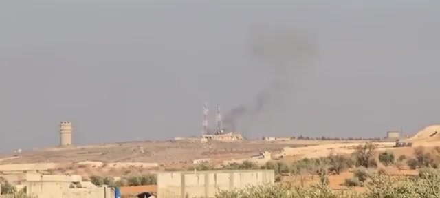 Kobane “Mishtenur hill” - the Turkish airforce is carrying out airstrikes on Kobane