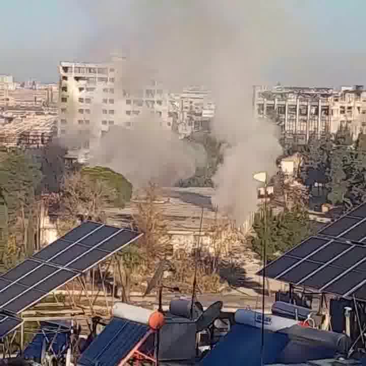 Fire in an ammunition depot at Al-Muhallab barracks in Aleppo