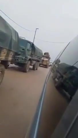 Reportedly Turkish army convoy entered the town of Manbij