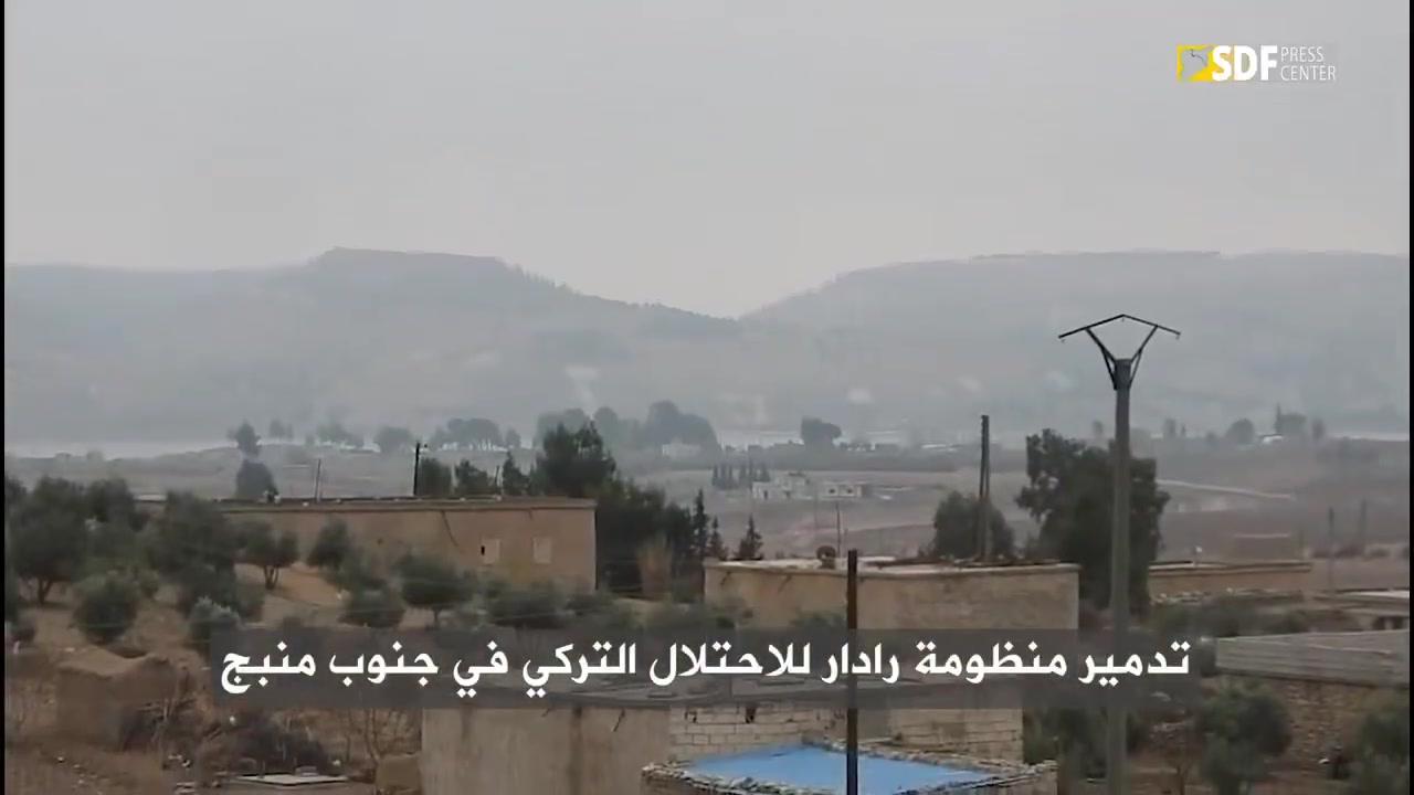 The SDF released video of two ATGM strikes against a Turkish cobra-mounted counterbattery system at a base they established near the Qara Qawzaq bridge, which led to its destruction. This vehicle was previously seen in an earlier FPV strike, but unidentified