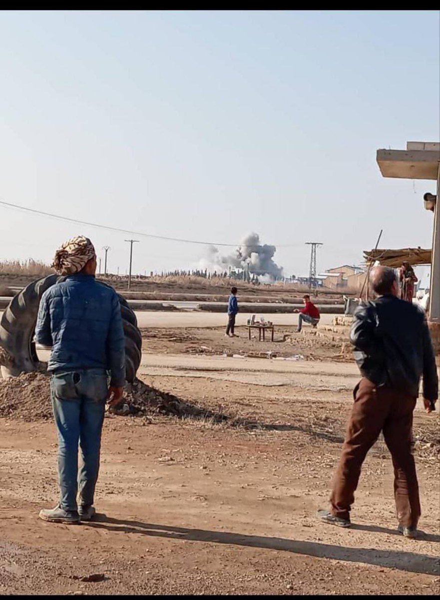 Fierce clashes in the eastern countryside of Manbij between the SDF and the Turkish led SNA. Turkish airforce is providing close air support for the SNA Airstrike north of Maskanah