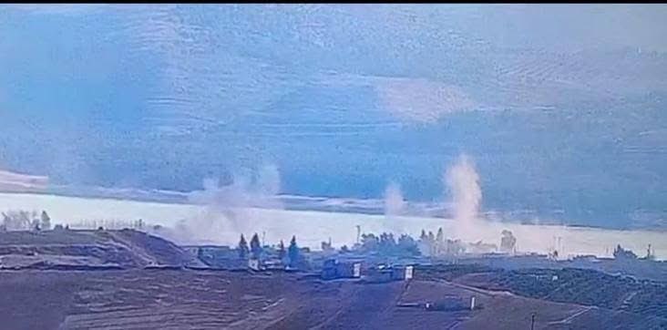 Turkish forces bombed the Qarqozak Bridge area and Bir Haso village south of the city of Kobani with heavy artillery. The bombing caused material damage to civilians' homes and property
