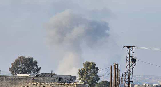 Turkish drones bombard the fighting fronts in Tishreen Dam east of Aleppo, northern Syria, with several airstrikes, amid initial information about deaths and injuries among the SDF ranks