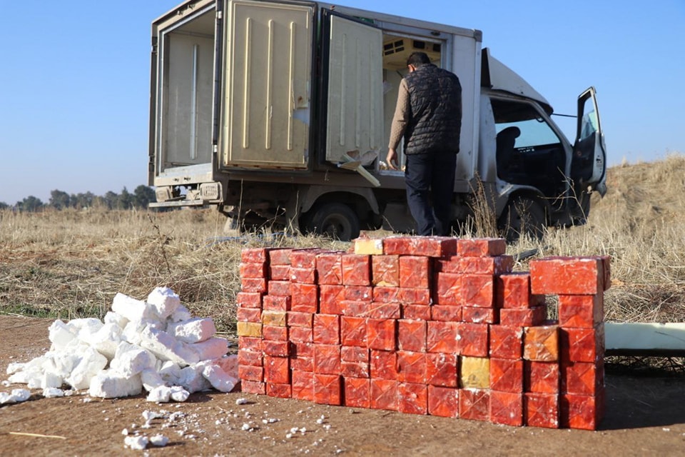 The Interior Ministry announces the seizure of a VBIED coming from SDF areas and going to the city of Aleppo