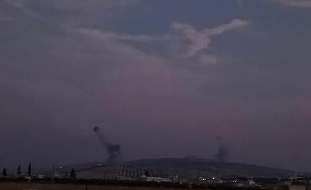 4 airstrikes by Turkish warplanes on sites around Ayn al-Arab/Kobani and the town of Sarrin