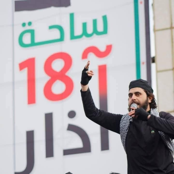 Qassem Jamous, famous singer and Revolution figure from Daraa, died tonight in a car accident in Damascus Mounts