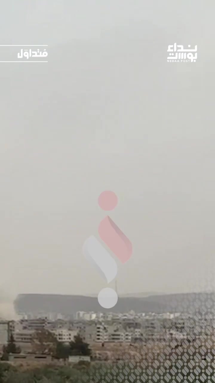 Israeli airstrikes target Sahnaya in the Damascus countryside.