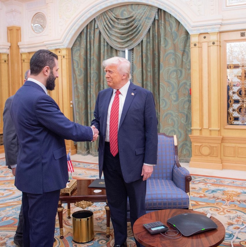 Trump meets Syria’s Sharaa in Riyadh