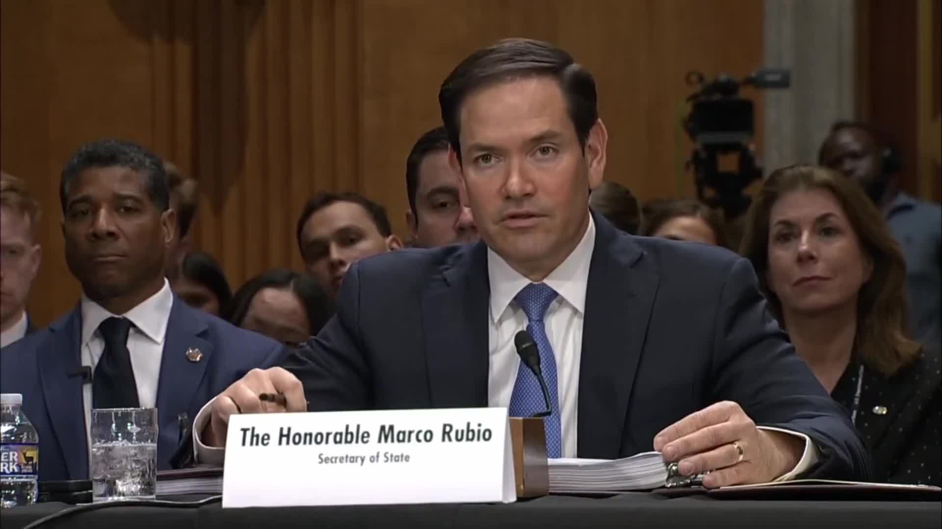 While speaking today in front of the Senate Foreign Relations Committee, U.S. Secretary of State Marco Rubio  claimed that the Syrian Government is “weeks away from potential collapse and a full-scale civil war of epic proportions.”