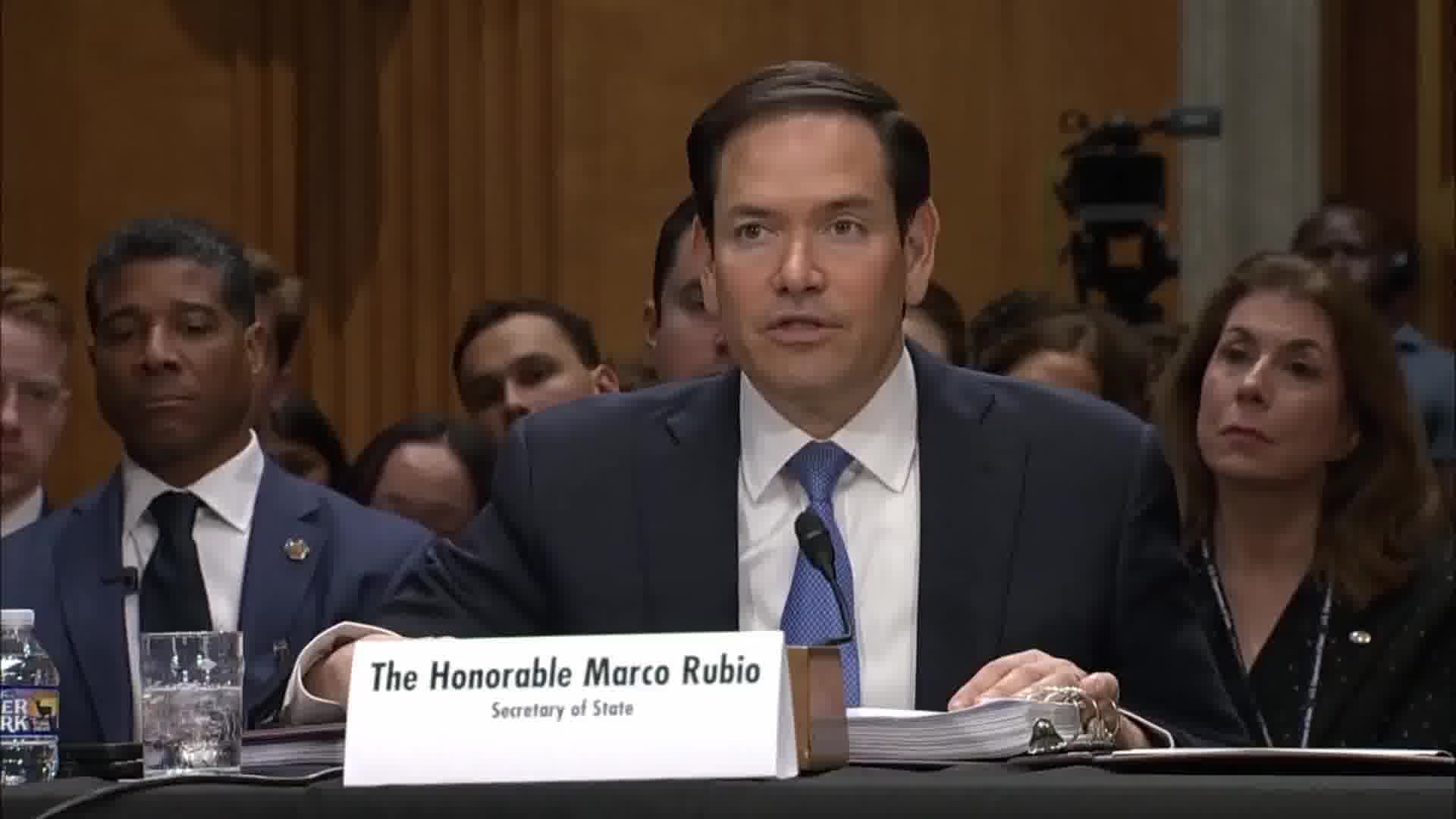 While speaking today in front of the Senate Foreign Relations Committee, U.S. Secretary of State Marco Rubio  claimed that the Syrian Government is “weeks away from potential collapse and a full-scale civil war of epic proportions.”
