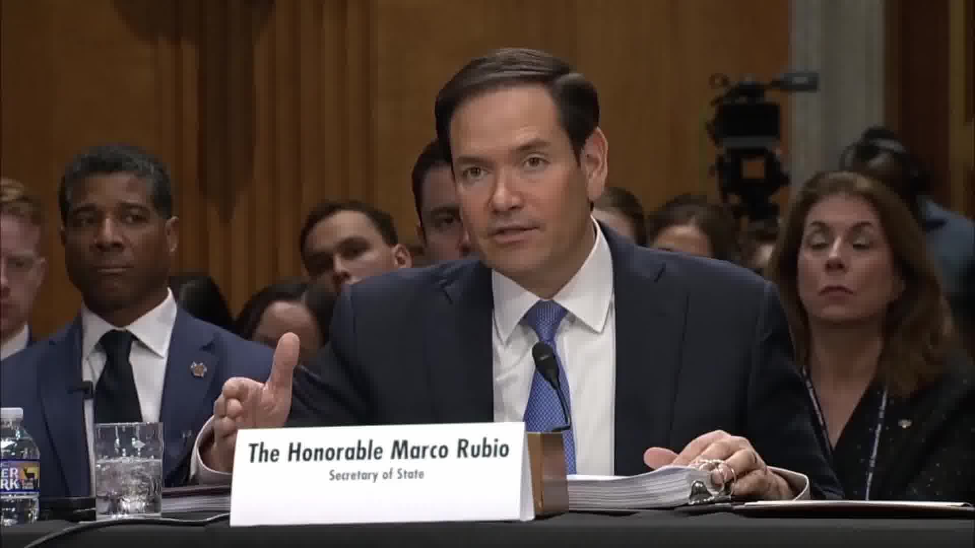 While speaking today in front of the Senate Foreign Relations Committee, U.S. Secretary of State Marco Rubio  claimed that the Syrian Government is “weeks away from potential collapse and a full-scale civil war of epic proportions.”