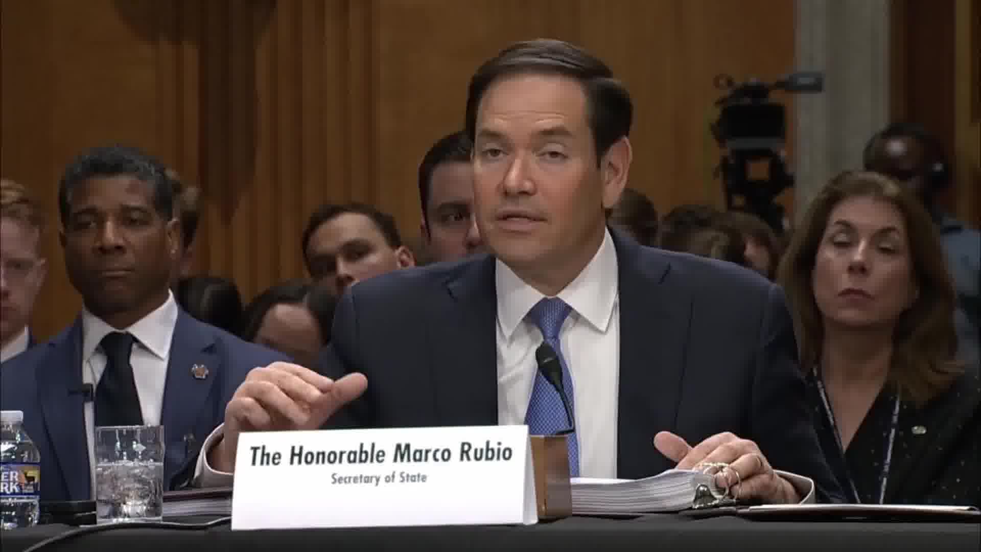 While speaking today in front of the Senate Foreign Relations Committee, U.S. Secretary of State Marco Rubio  claimed that the Syrian Government is “weeks away from potential collapse and a full-scale civil war of epic proportions.”