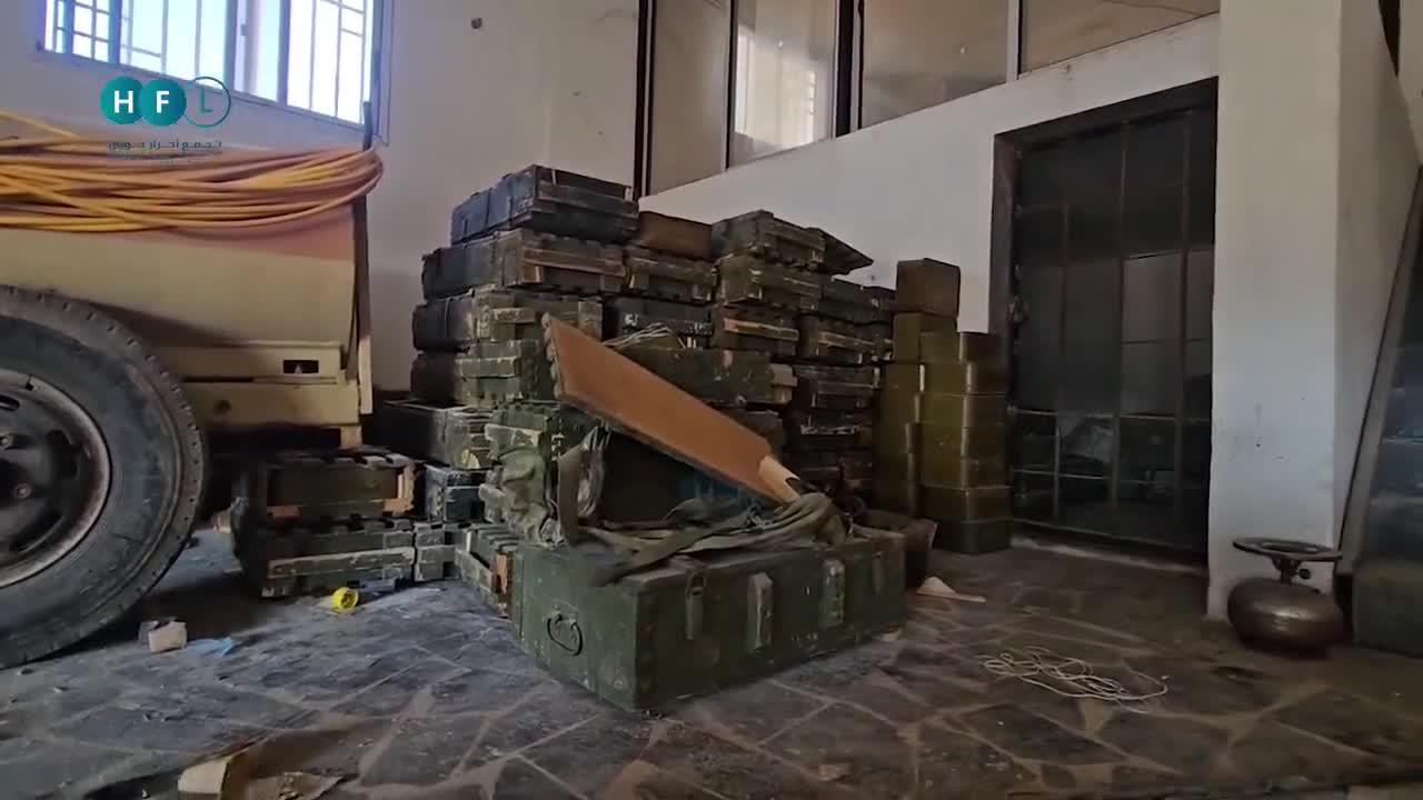South Syria: more spoils seized from local Druze factions, including an ammo depot in the town of Mazraa (W. Suwayda). Aim of ongoing operations is to disarm those militias