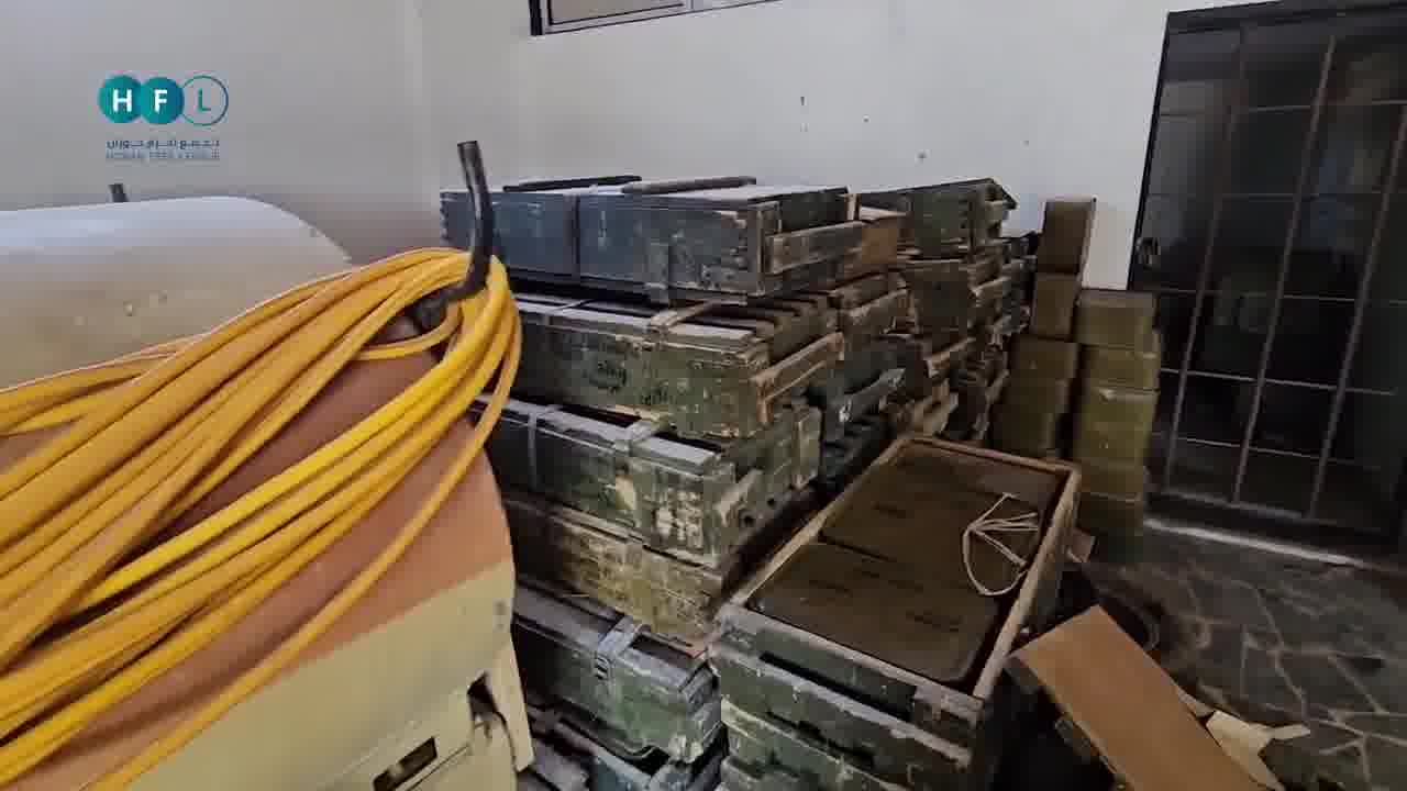 South Syria: more spoils seized from local Druze factions, including an ammo depot in the town of Mazraa (W. Suwayda). Aim of ongoing operations is to disarm those militias