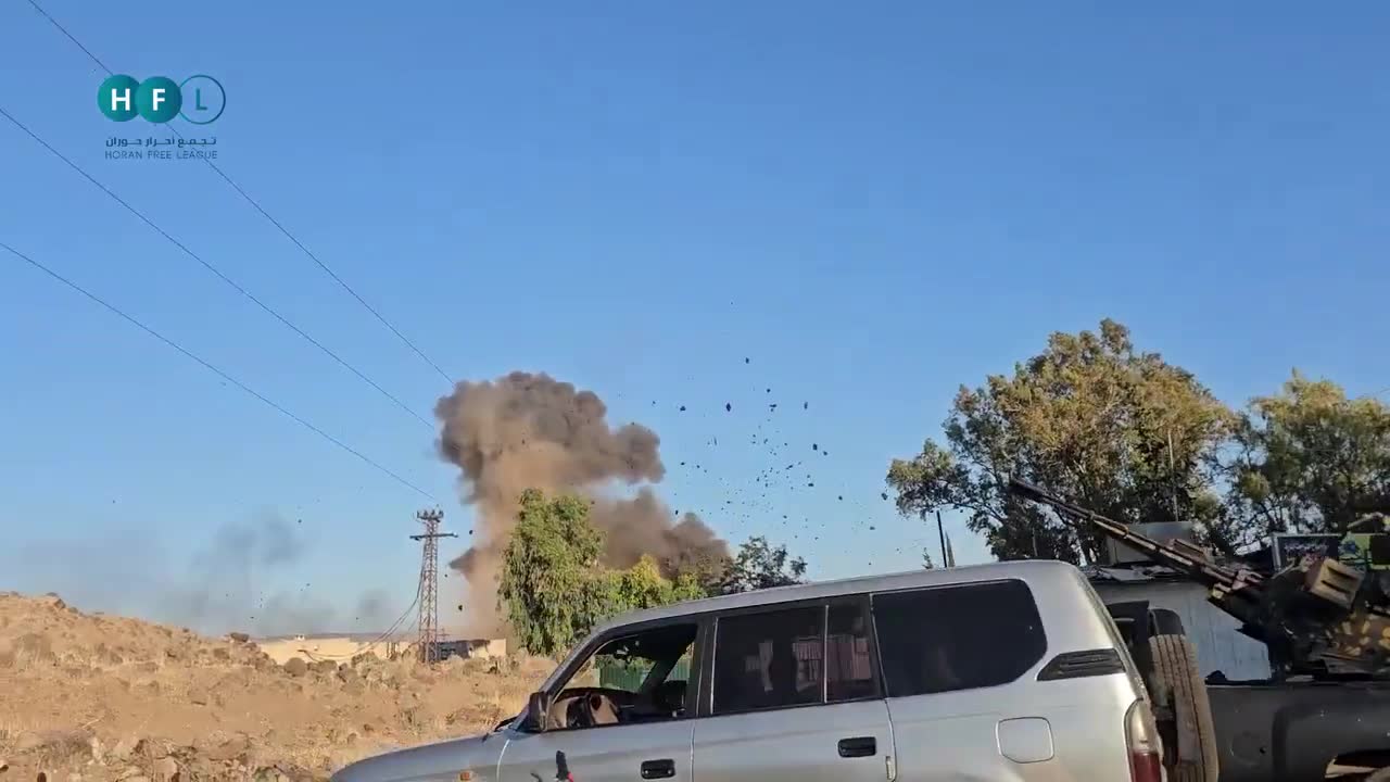 Israeli airstrike(s) just targeted the town of Mazraa (West Suwayda) after it was freshly captured by Damascus forces
