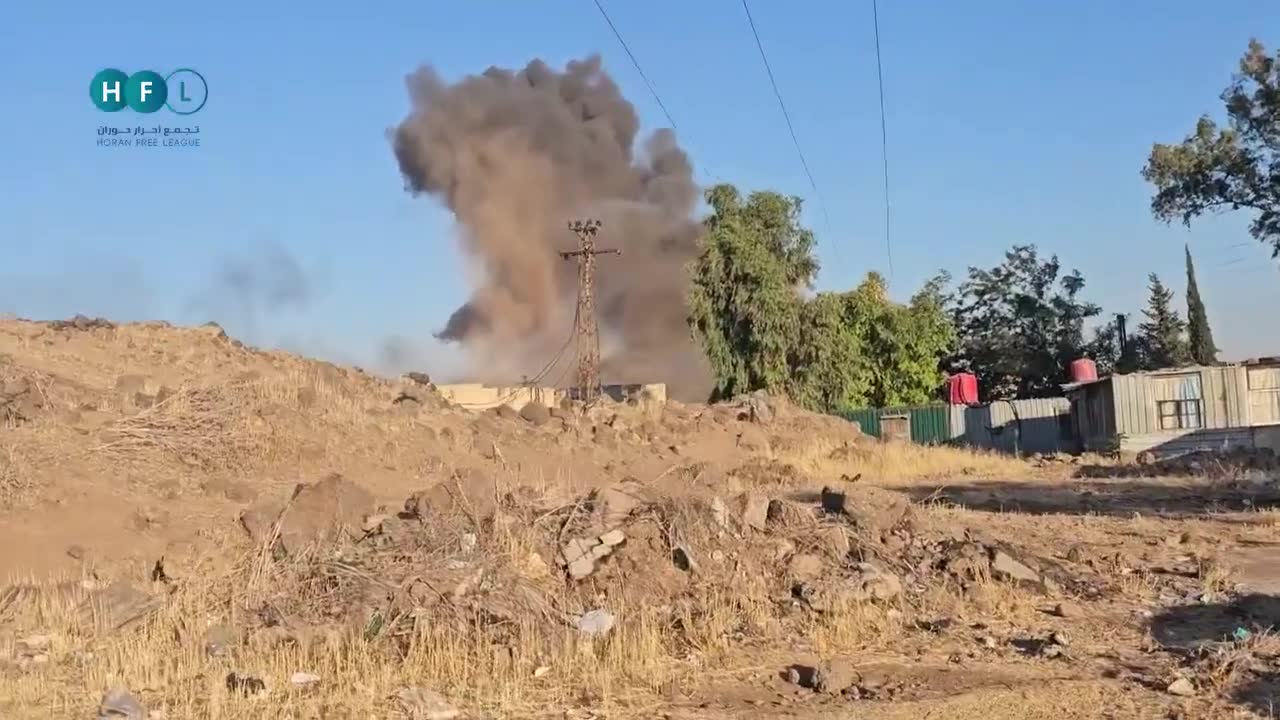 Israeli airstrike(s) just targeted the town of Mazraa (West Suwayda) after it was freshly captured by Damascus forces