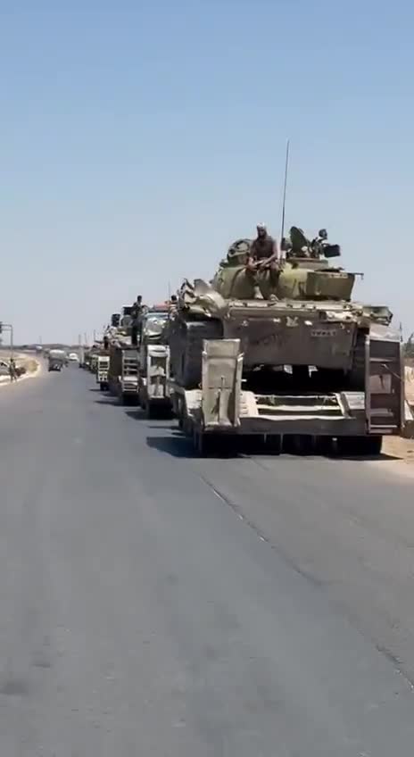 Syrian Arab Army forces begin withdrawing heavy machinery from Sweida, in preparation for handing over the city's neighborhoods to the Internal Security Forces
