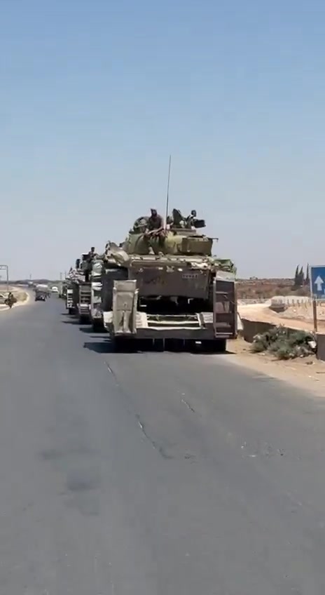 Syrian Arab Army forces begin withdrawing heavy machinery from Sweida, in preparation for handing over the city's neighborhoods to the Internal Security Forces