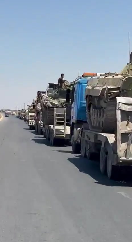 Syrian Arab Army forces begin withdrawing heavy machinery from Sweida, in preparation for handing over the city's neighborhoods to the Internal Security Forces