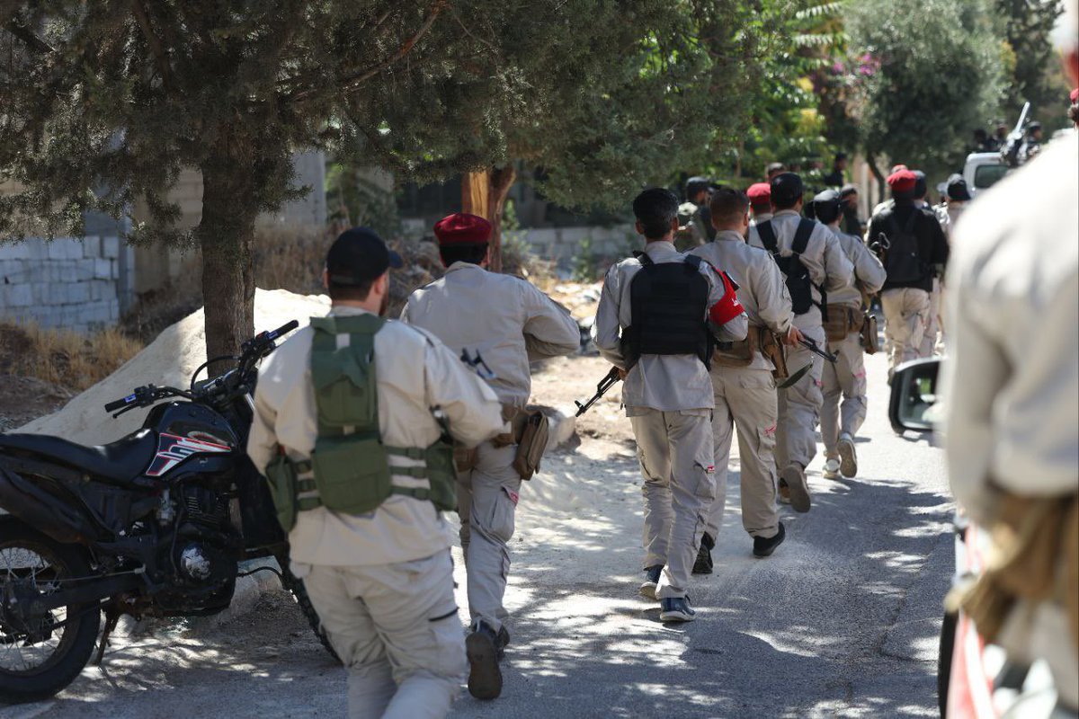 Military police forces enter Sweida, in coordination with the Ministry of Interior