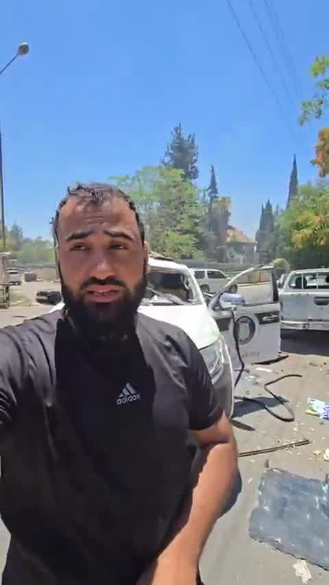 A journalist documents the targeting of the Ministry of Interior forces' air force to prevent the restoration of security and stability in Sweida