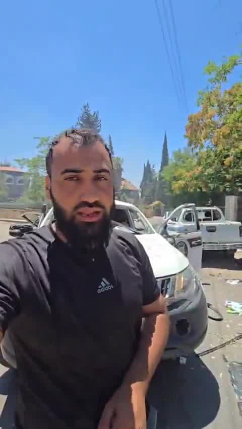 A journalist documents the targeting of the Ministry of Interior forces' air force to prevent the restoration of security and stability in Sweida