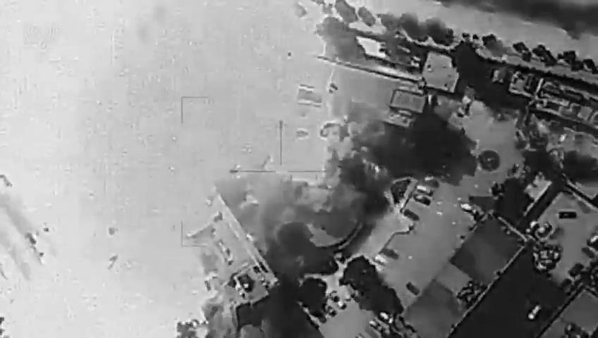Israeli army publishes footage of the destruction of the Syrian General Staff in Damascus.