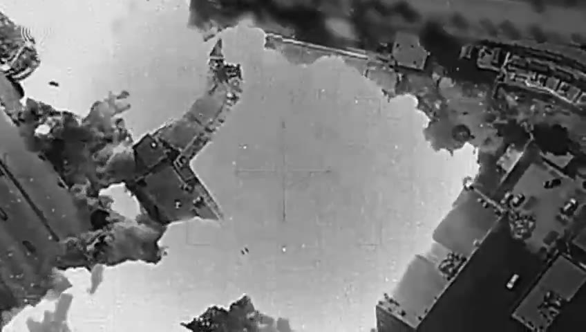 Israeli army publishes footage of the destruction of the Syrian General Staff in Damascus.