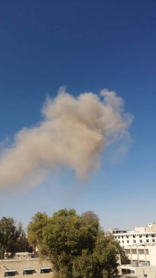 Israeli air strikes target the 132nd Brigade near the suburb of Daraa.