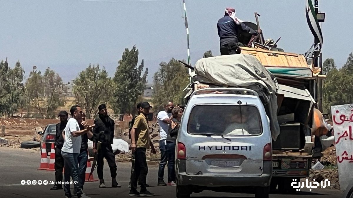Dozens of families have been displaced from the western and eastern countryside of Sweida after outlaw groups carried out revenge attacks, including burning homes.