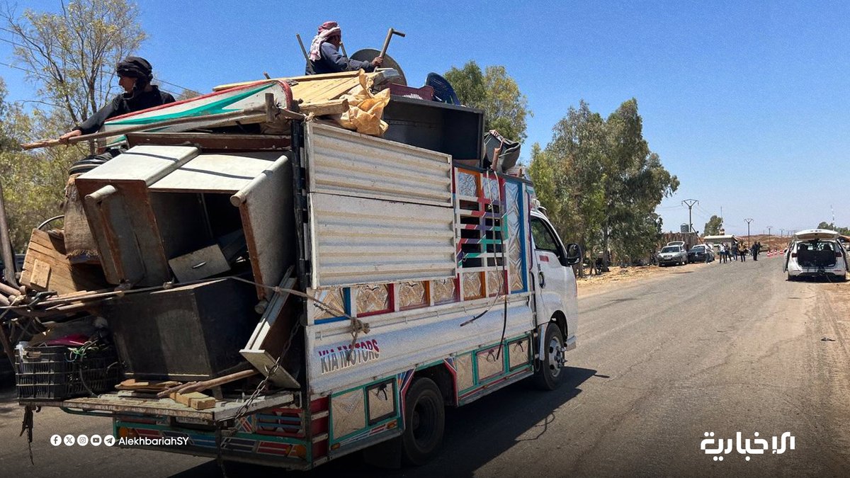 Dozens of families have been displaced from the western and eastern countryside of Sweida after outlaw groups carried out revenge attacks, including burning homes.