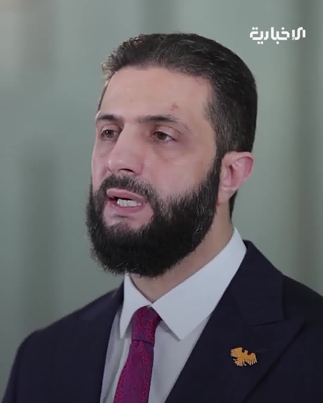 President Ahmad al-Shara' in his speech on the recent events in Sweida Governorate: The tribes have proven throughout their history their honorable stances in standing by the Syrian state and providing support and sacrifice in the face of the challenges that the country has faced